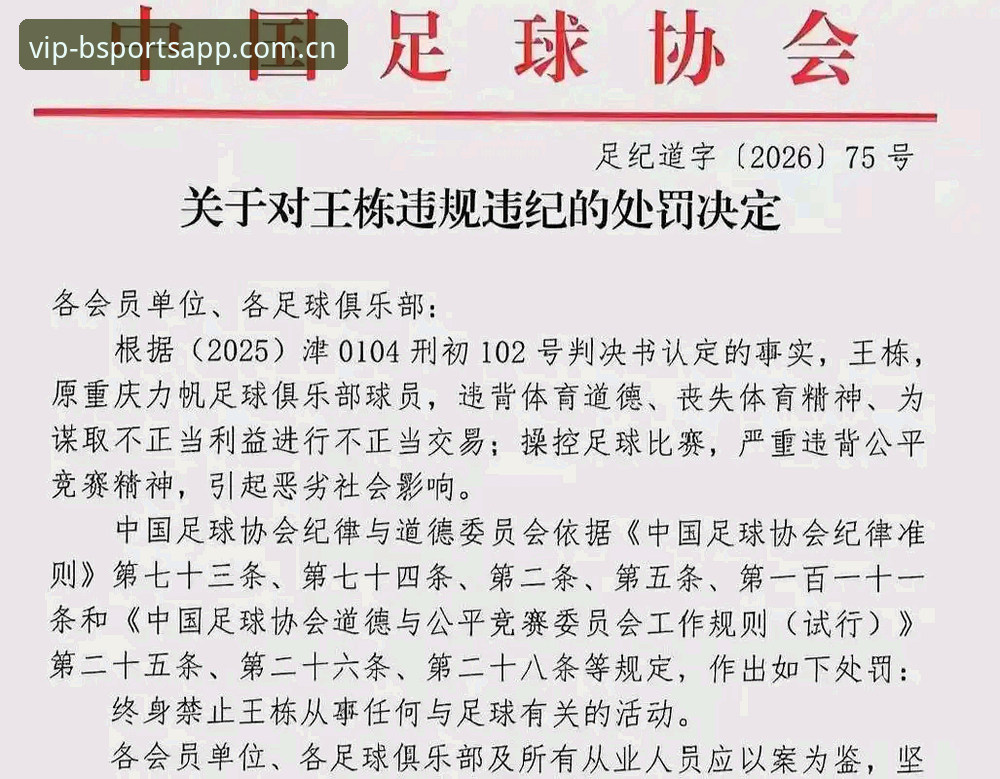 足球反腐风暴深度解读指南——B体育平台带你梳理禁足名单背后的规则与影响
